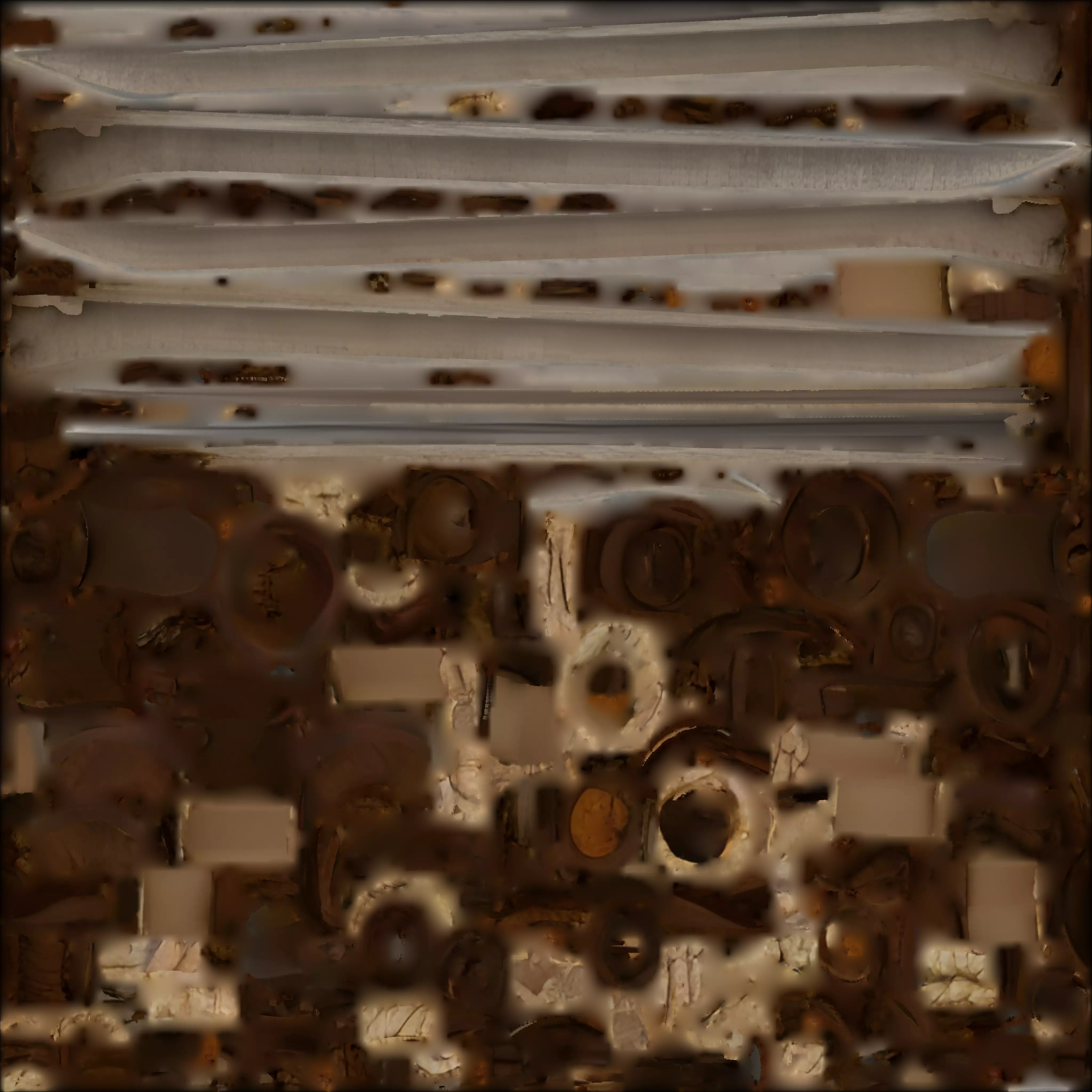 Handmade Scrap Sword 3D Model Post Apocalyptic Weapon Low-poly 3D model_1