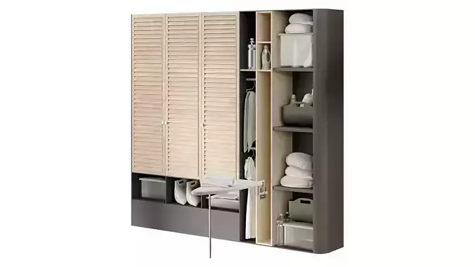 Storage cabinet for laundry room