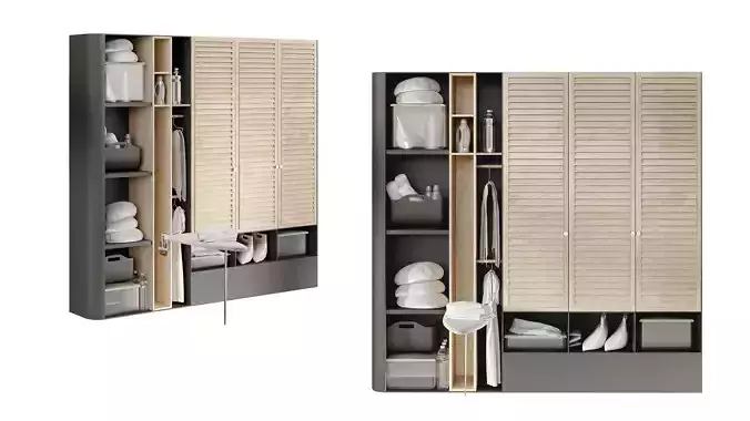 Storage cabinet for laundry room