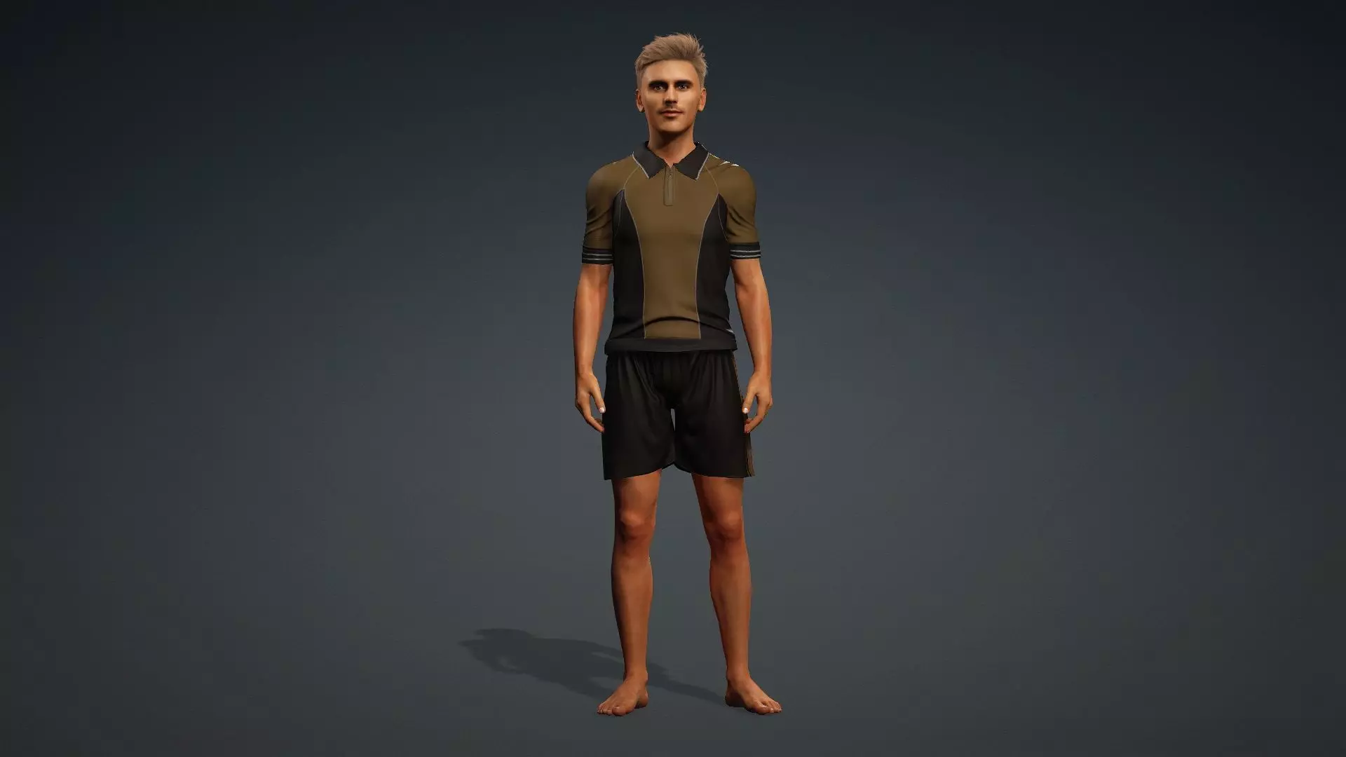 Realistic Male Character 3D model_2
