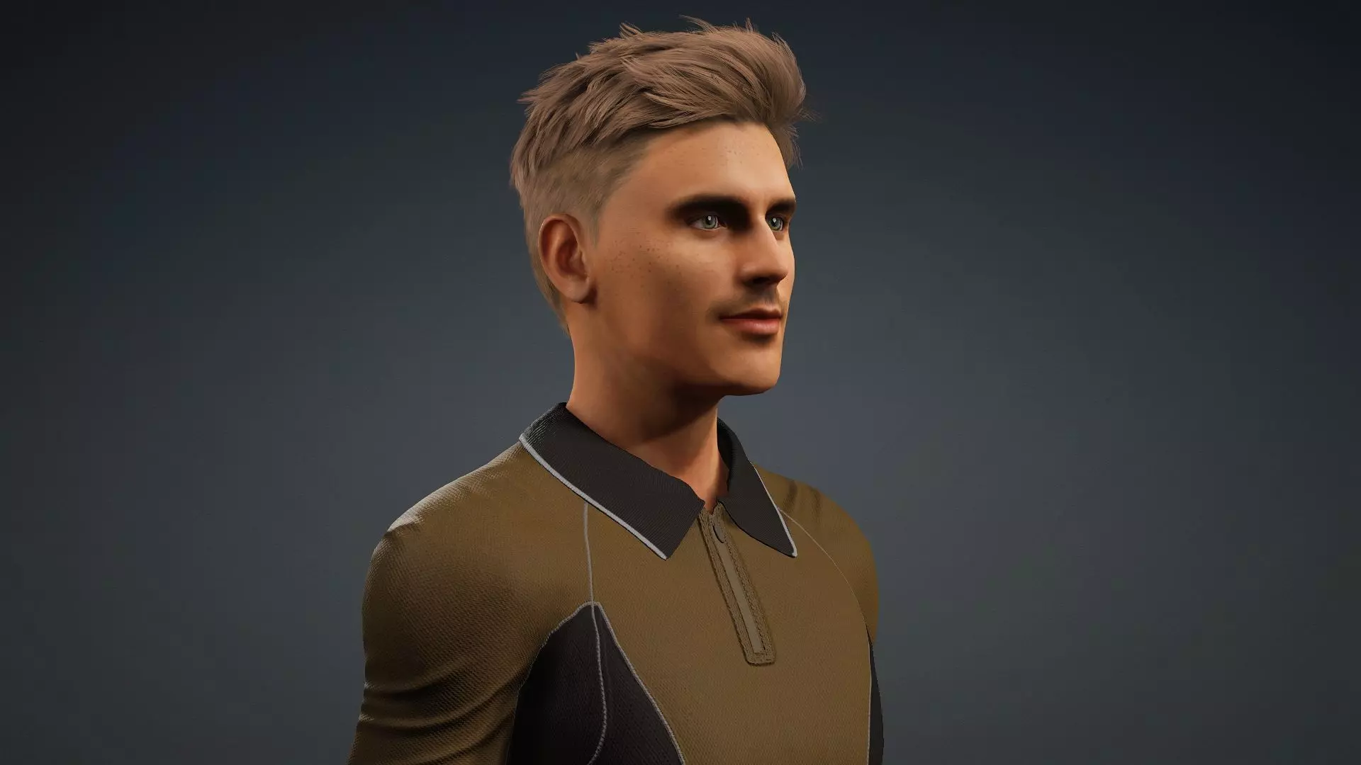 Realistic Male Character 3D model_8