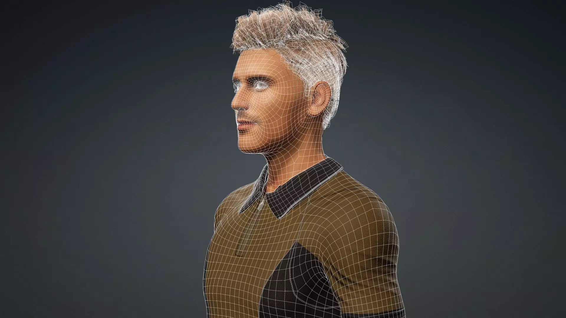 Realistic Male Character 3D model_18
