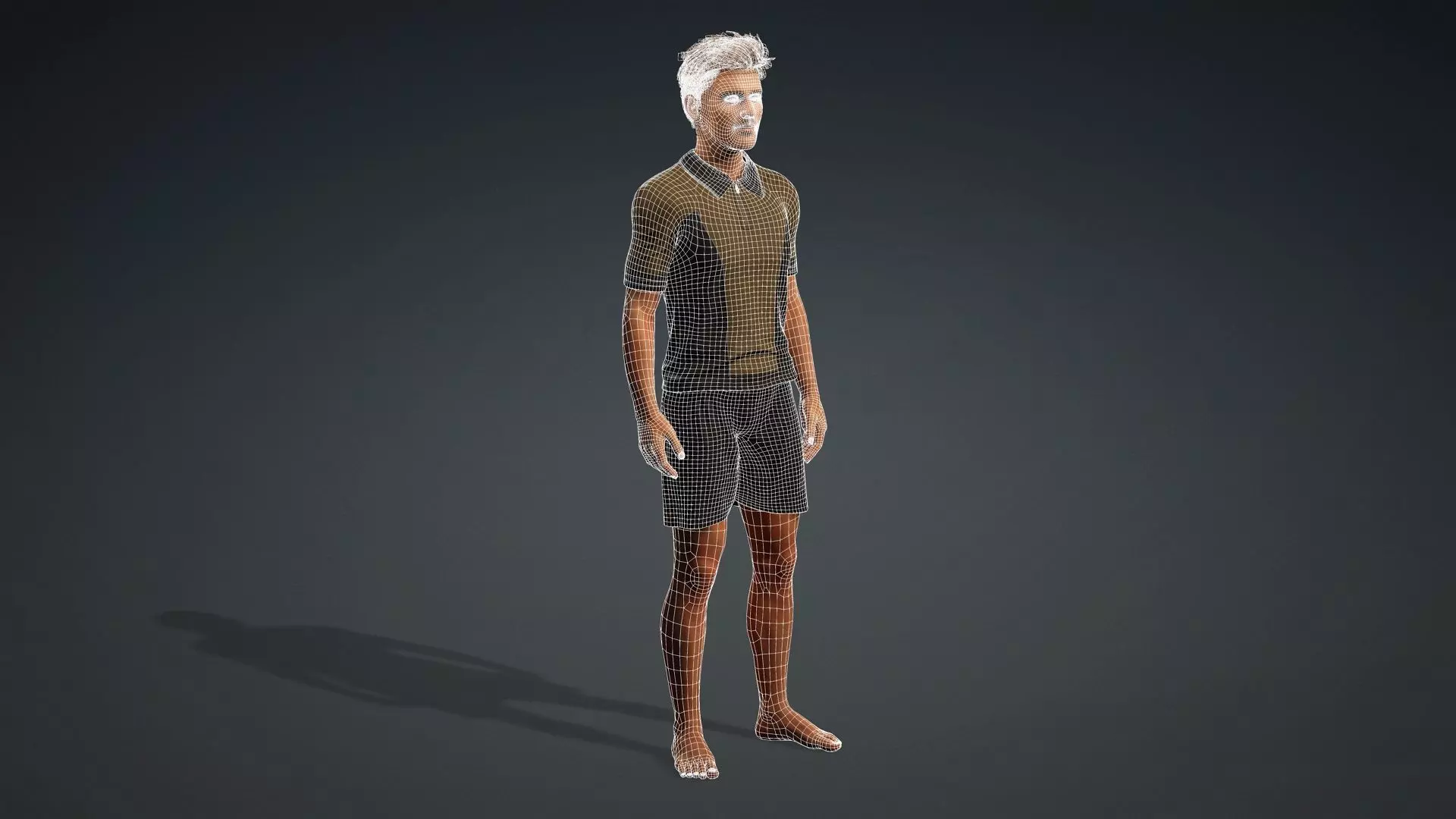 Realistic Male Character 3D model_20