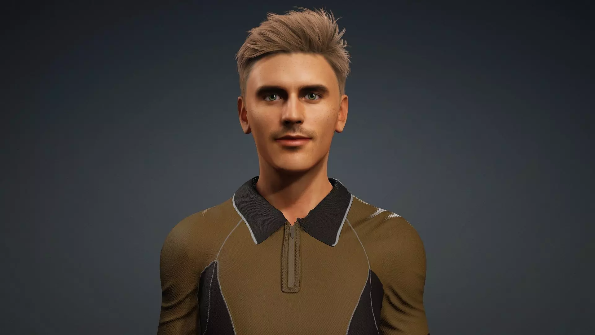Realistic Male Character 3D model_7