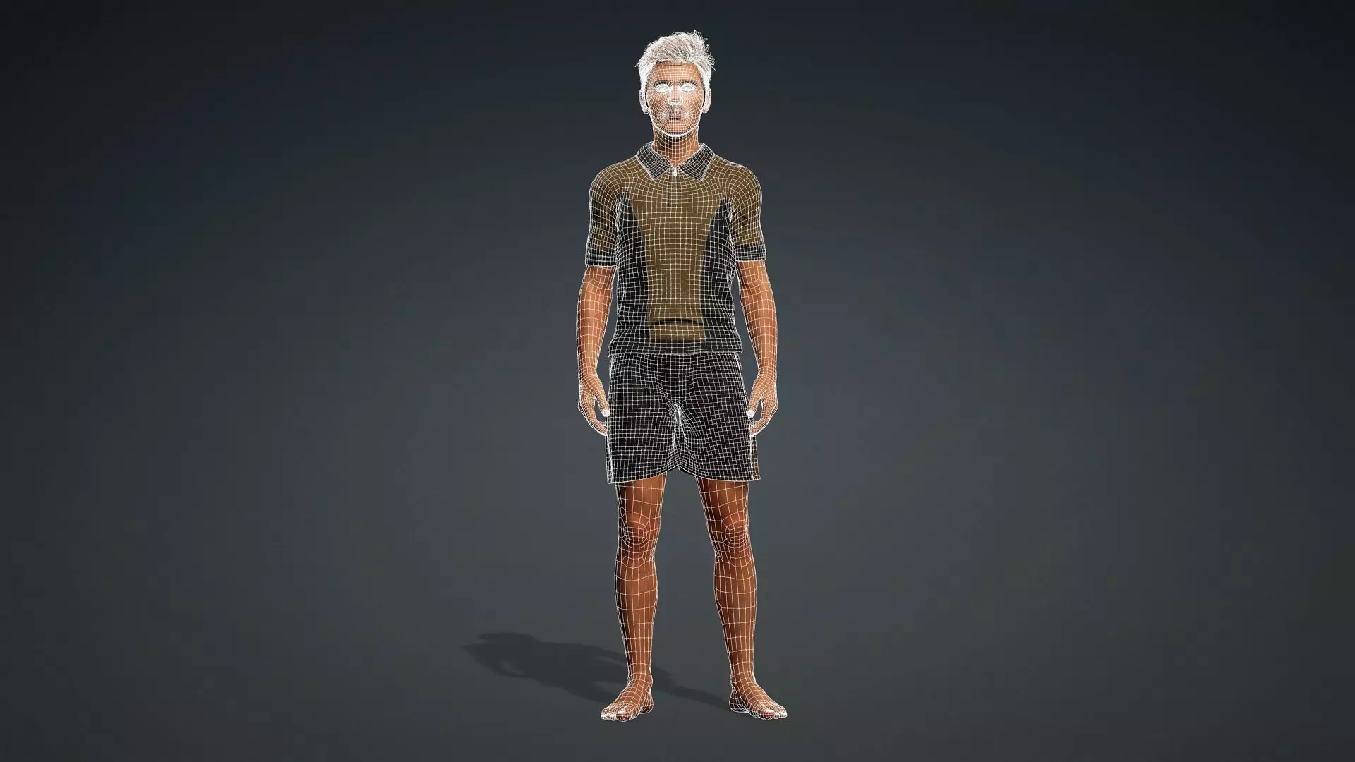Realistic Male Character 3D model_12