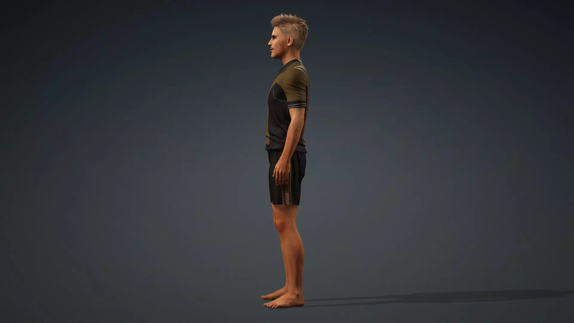 Realistic Male Character 3D model_4