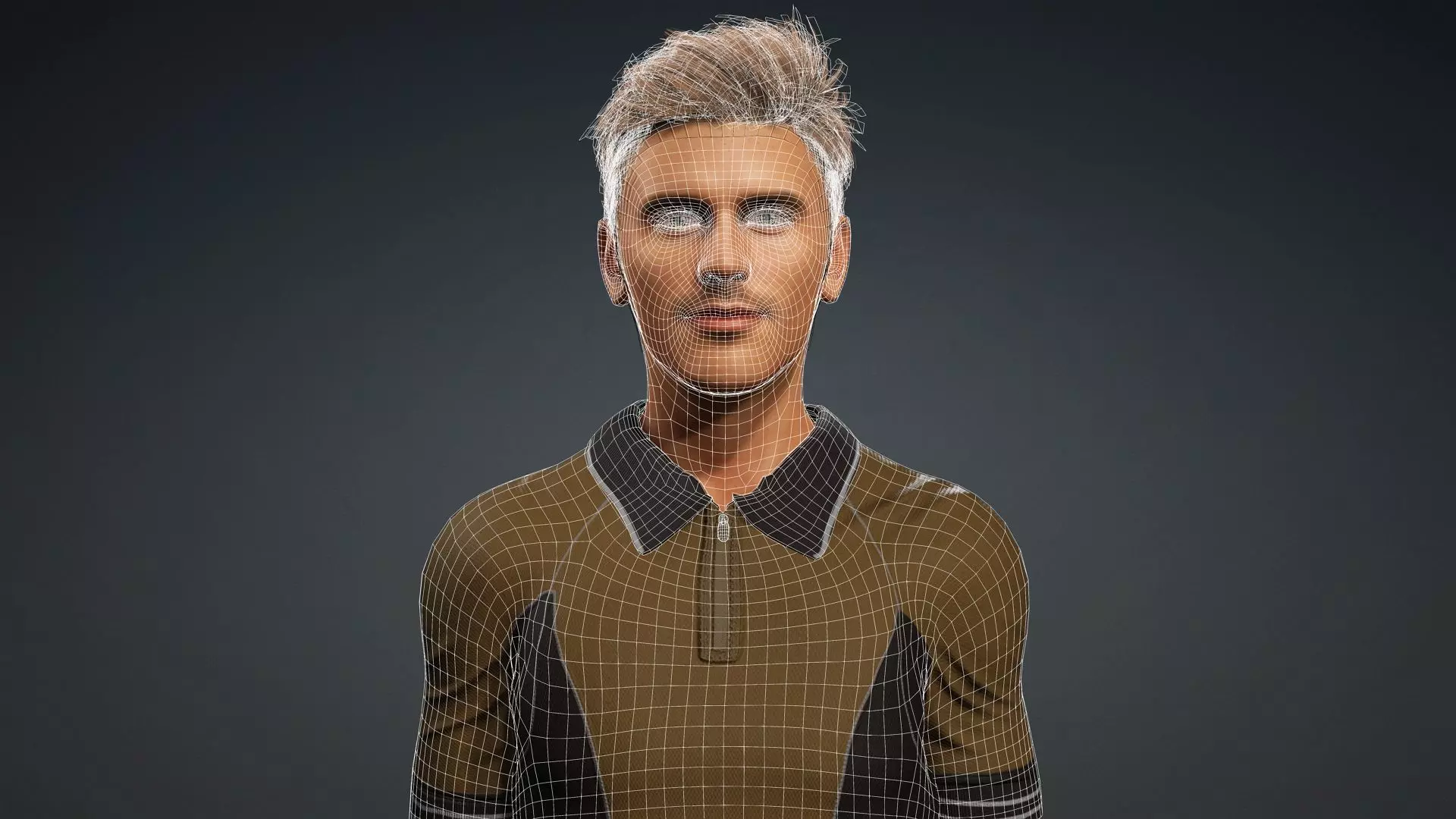 Realistic Male Character 3D model_17