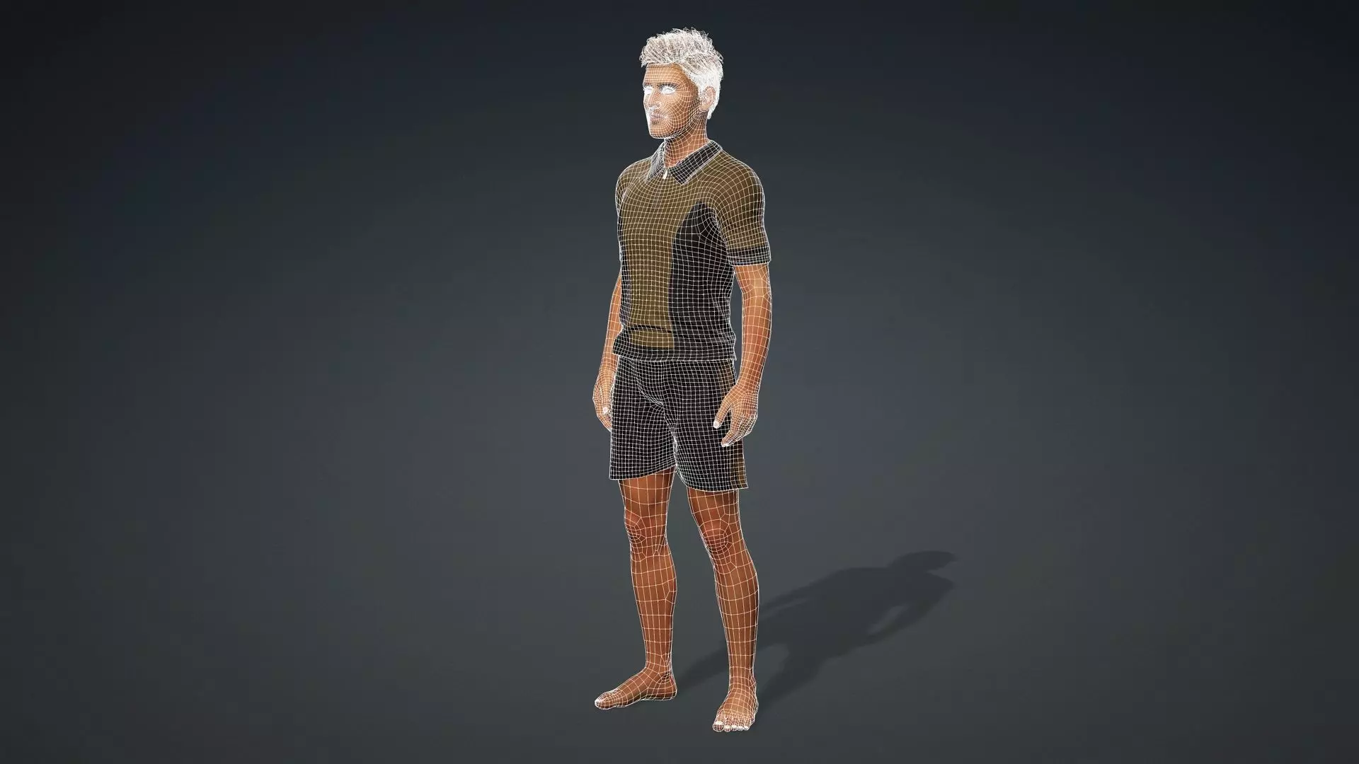 Realistic Male Character 3D model_21