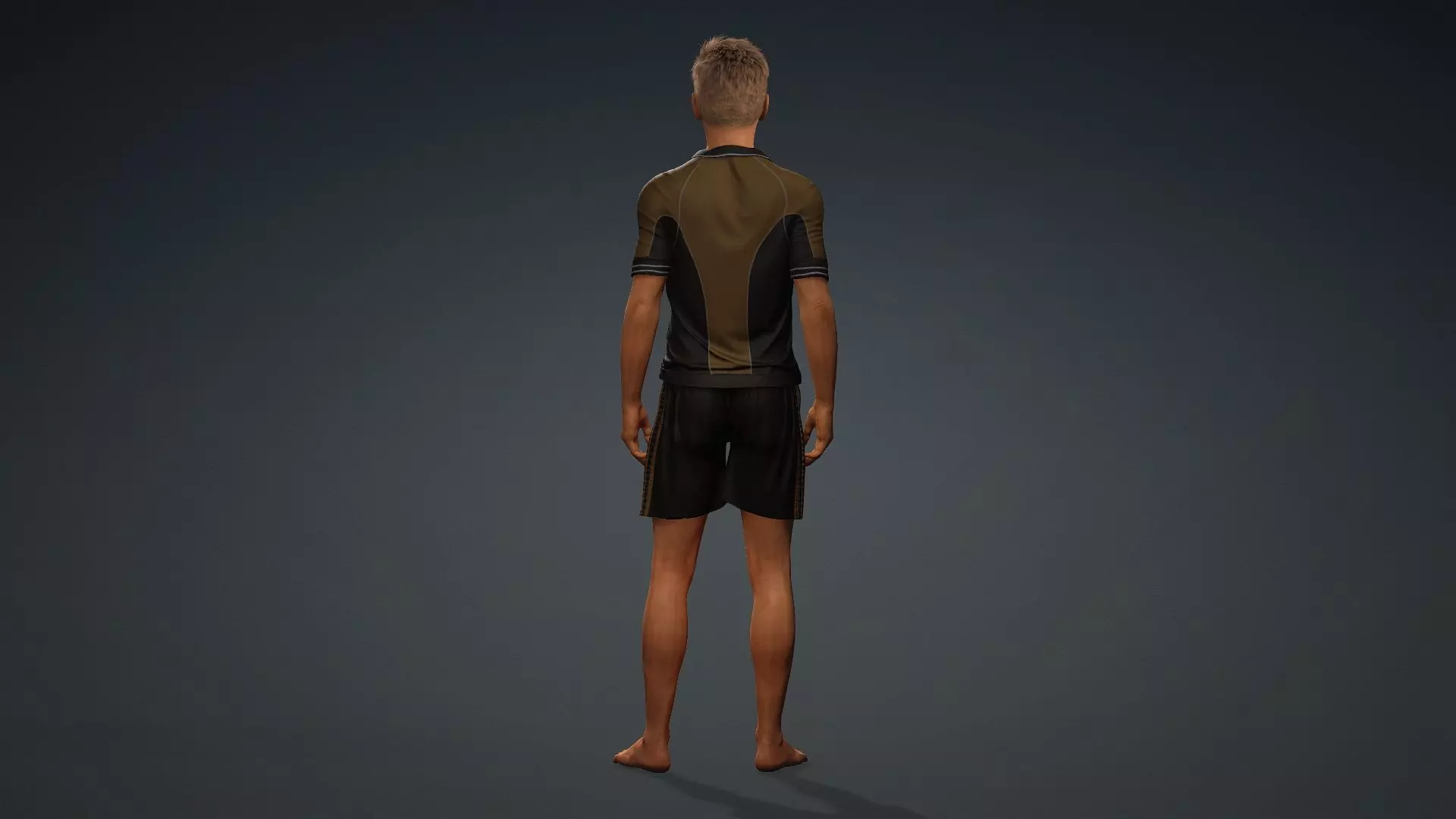 Realistic Male Character 3D model_5