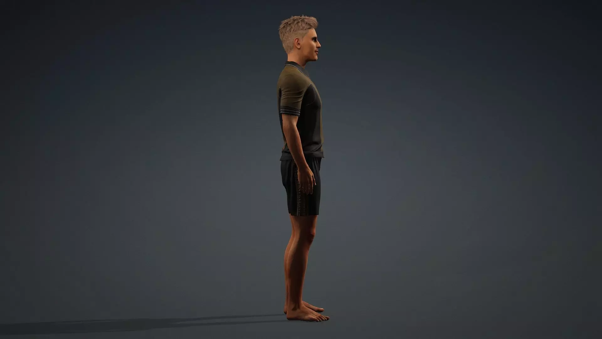Realistic Male Character 3D model_3