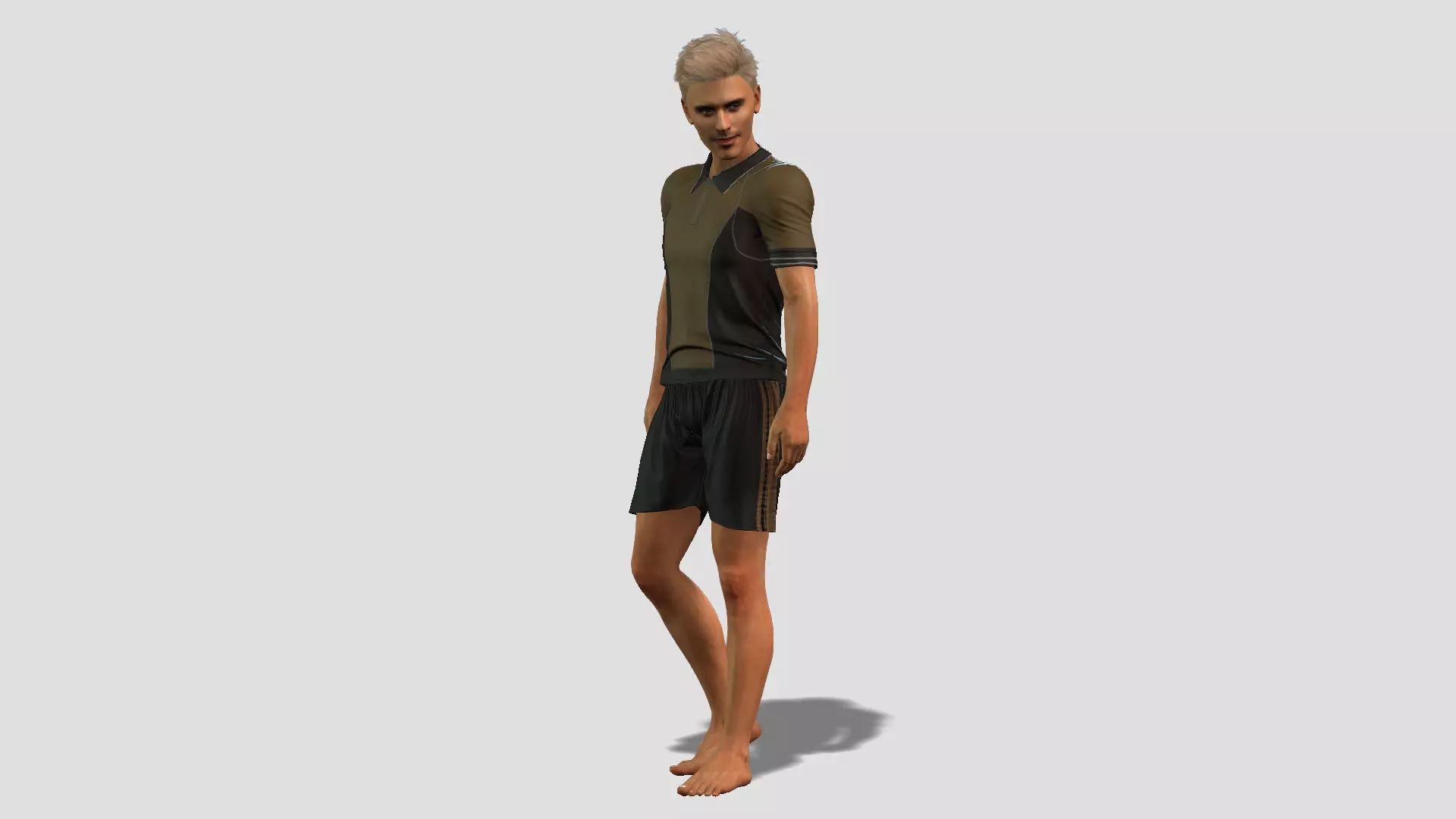 Realistic Male Character 3D model_0