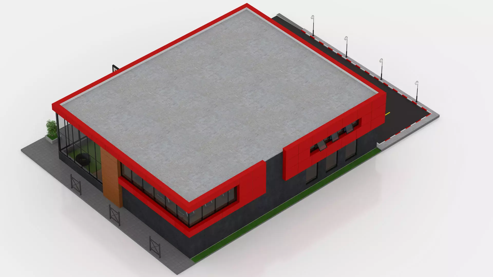 Fitness Center 3D model_10