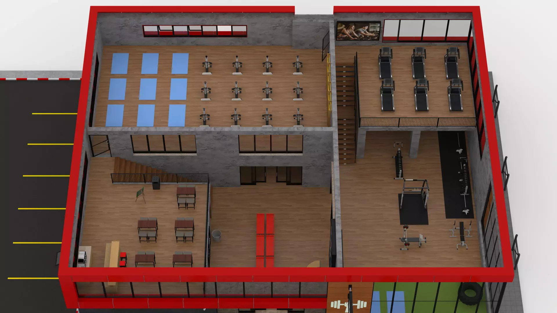 Fitness Center 3D model_9