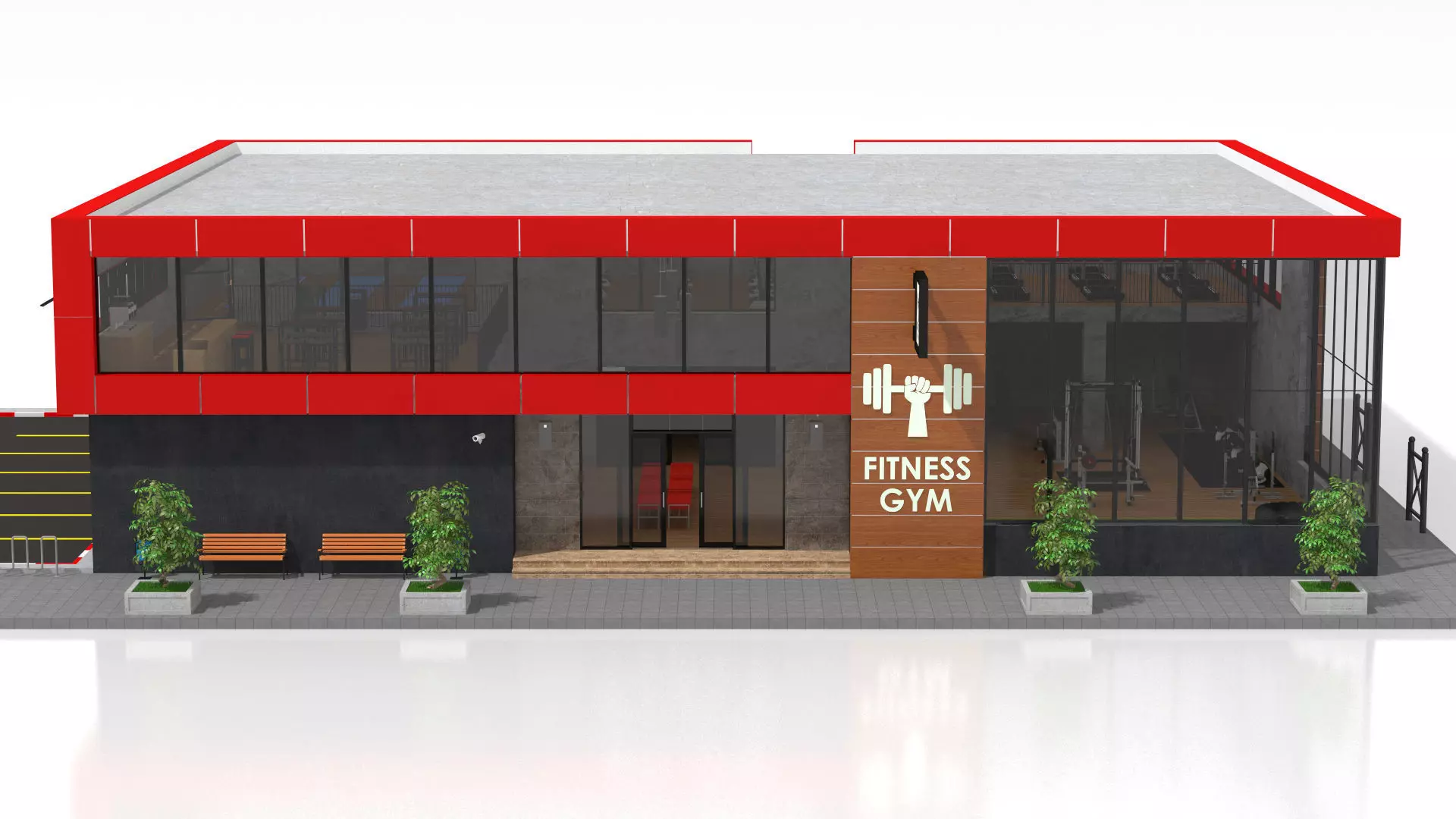 Fitness Center 3D model_7