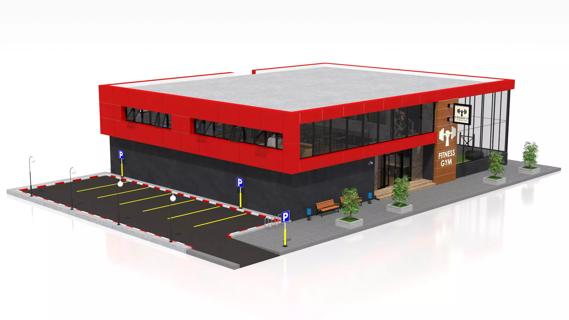 Fitness Center 3D model_5