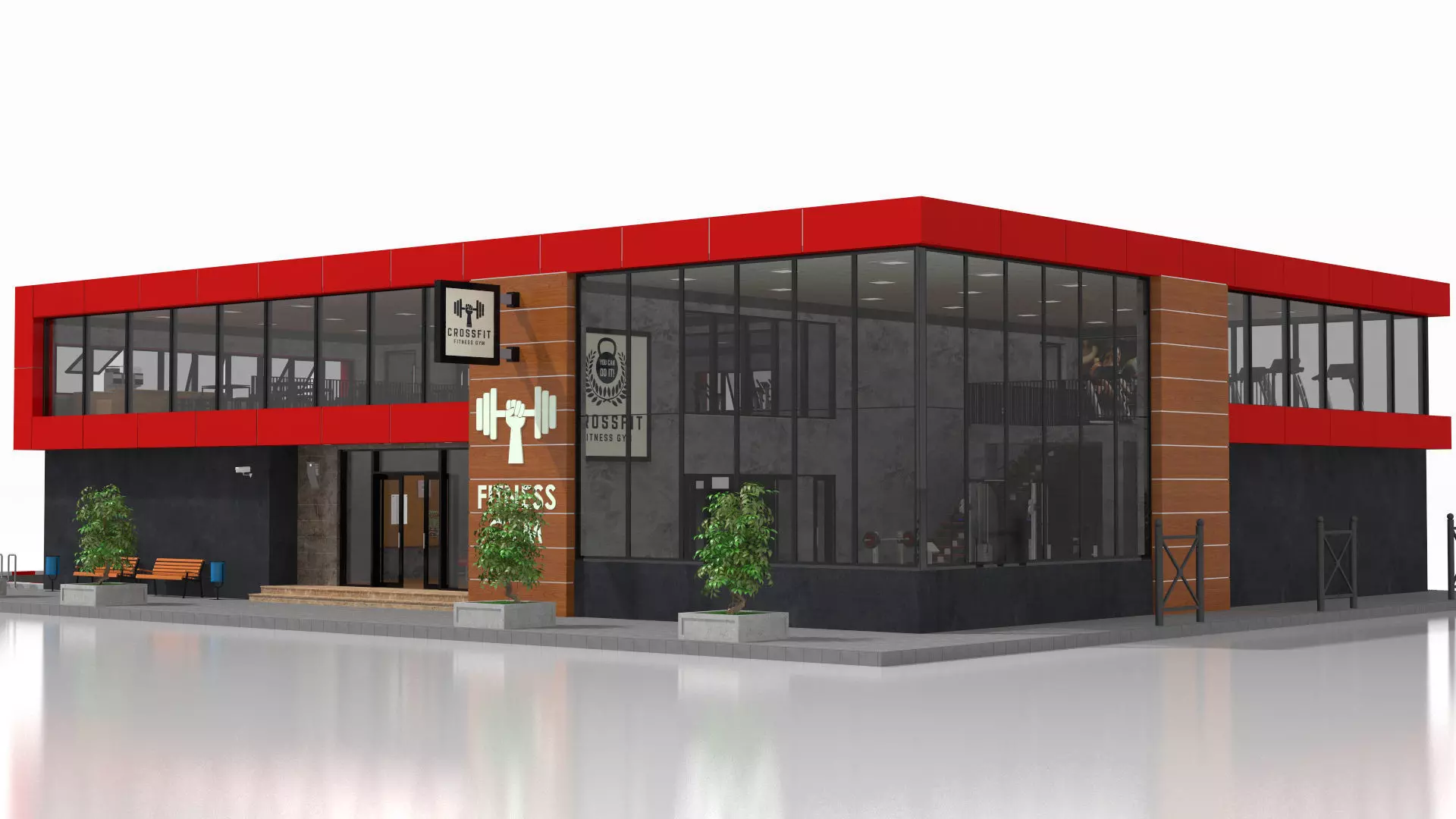 Fitness Center 3D model_4