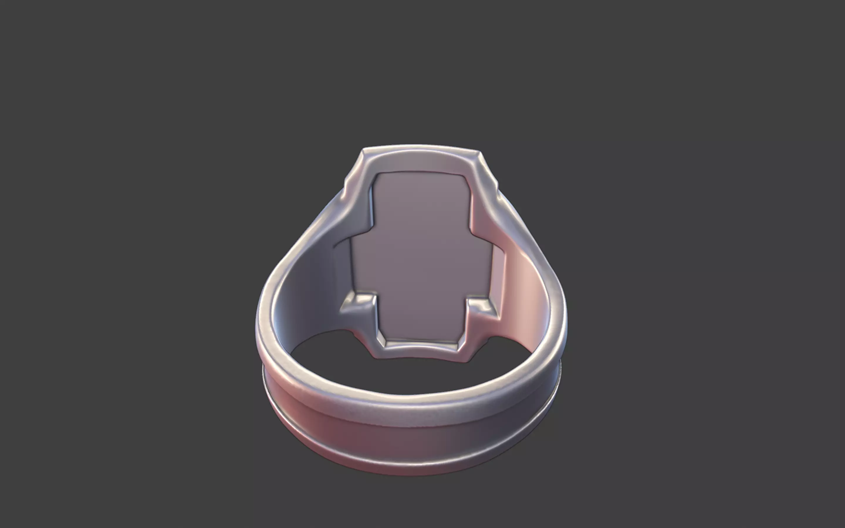 gothic cross ring modern cross ring 3D print model_17