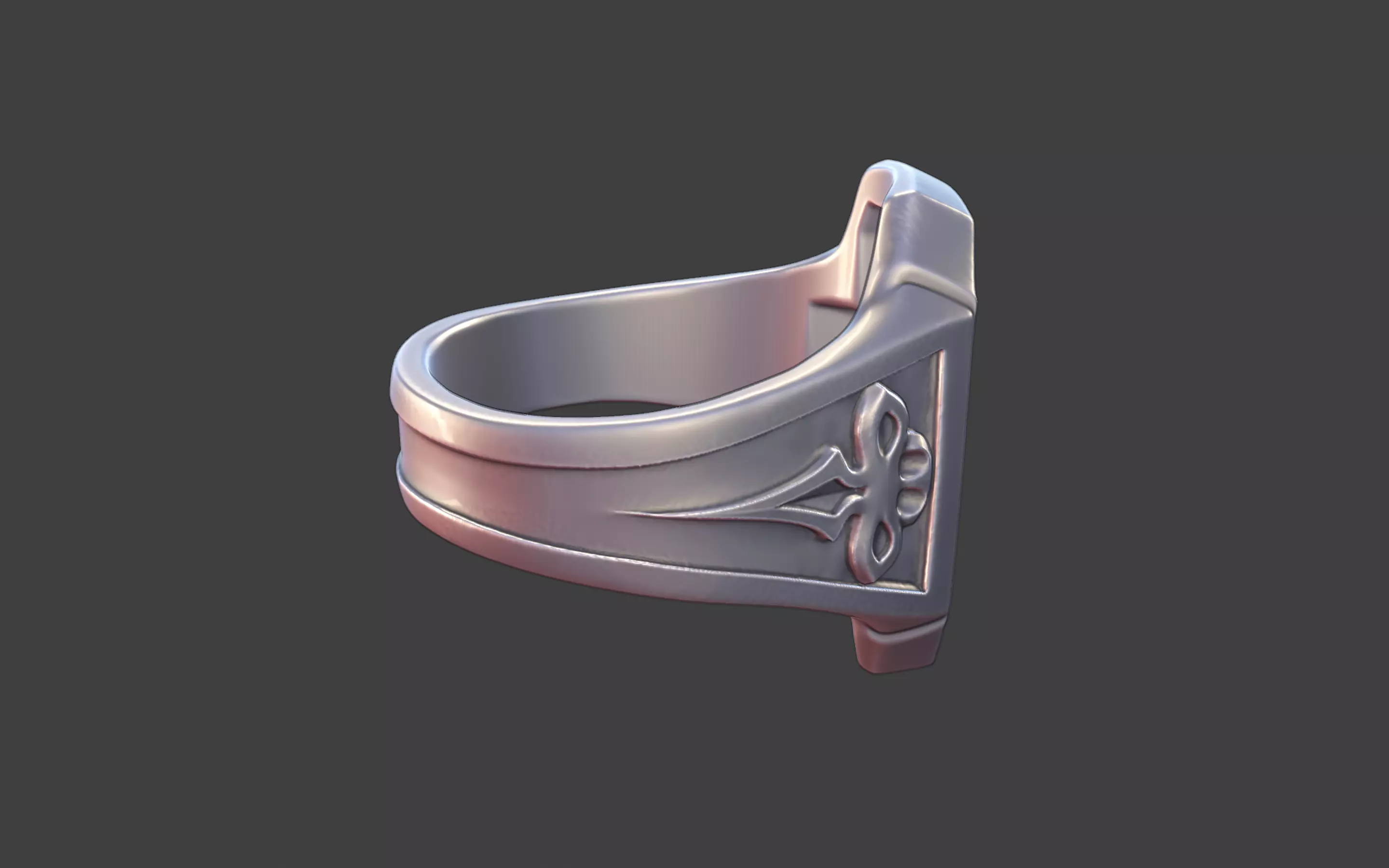gothic cross ring modern cross ring 3D print model_18