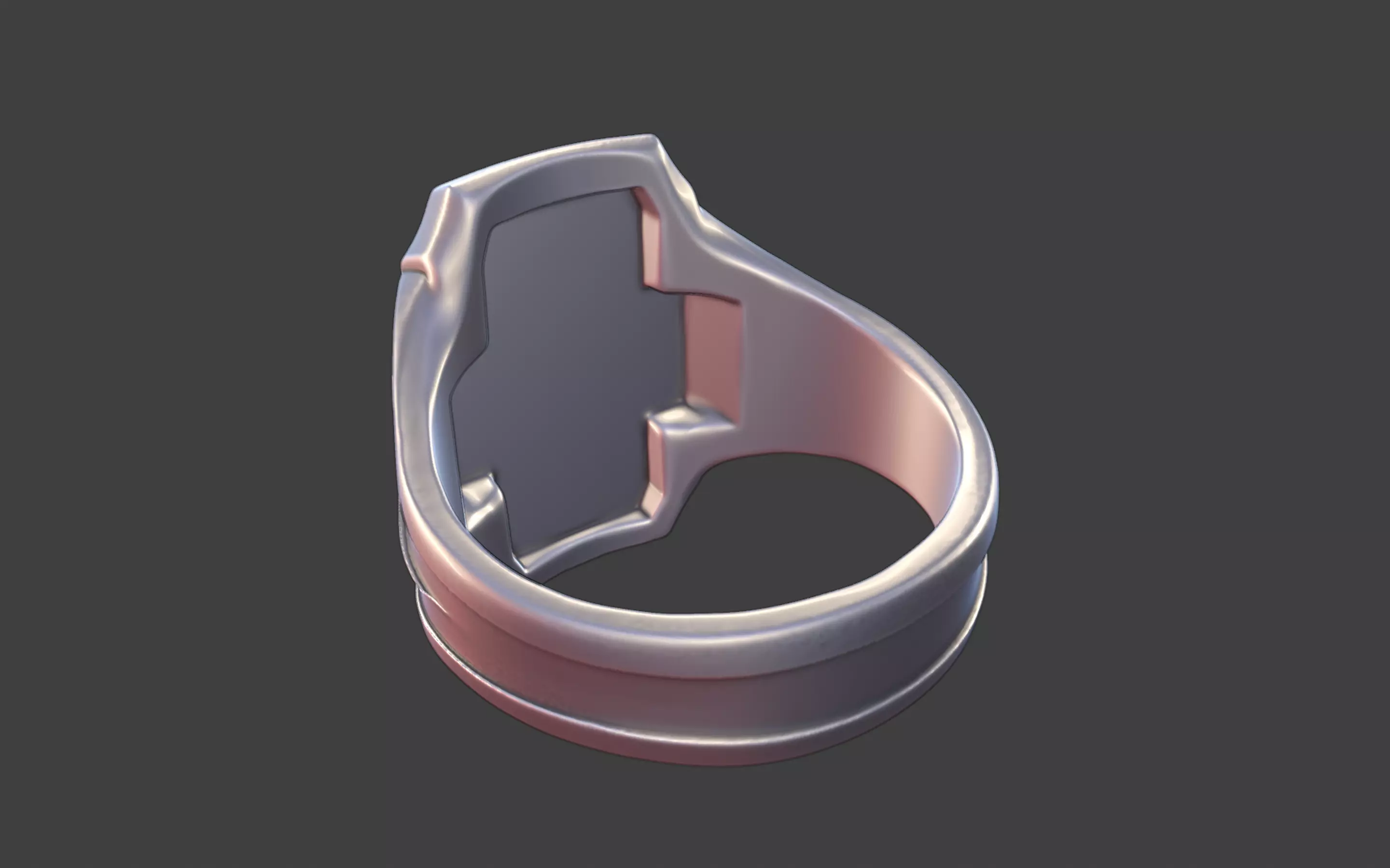 gothic cross ring modern cross ring 3D print model_16