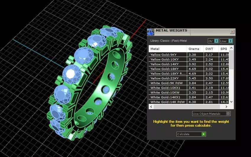 Diamond Band  3D print model_3