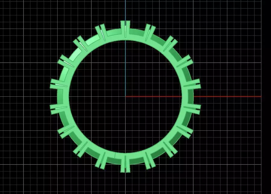 Diamond Band  3D print model_6