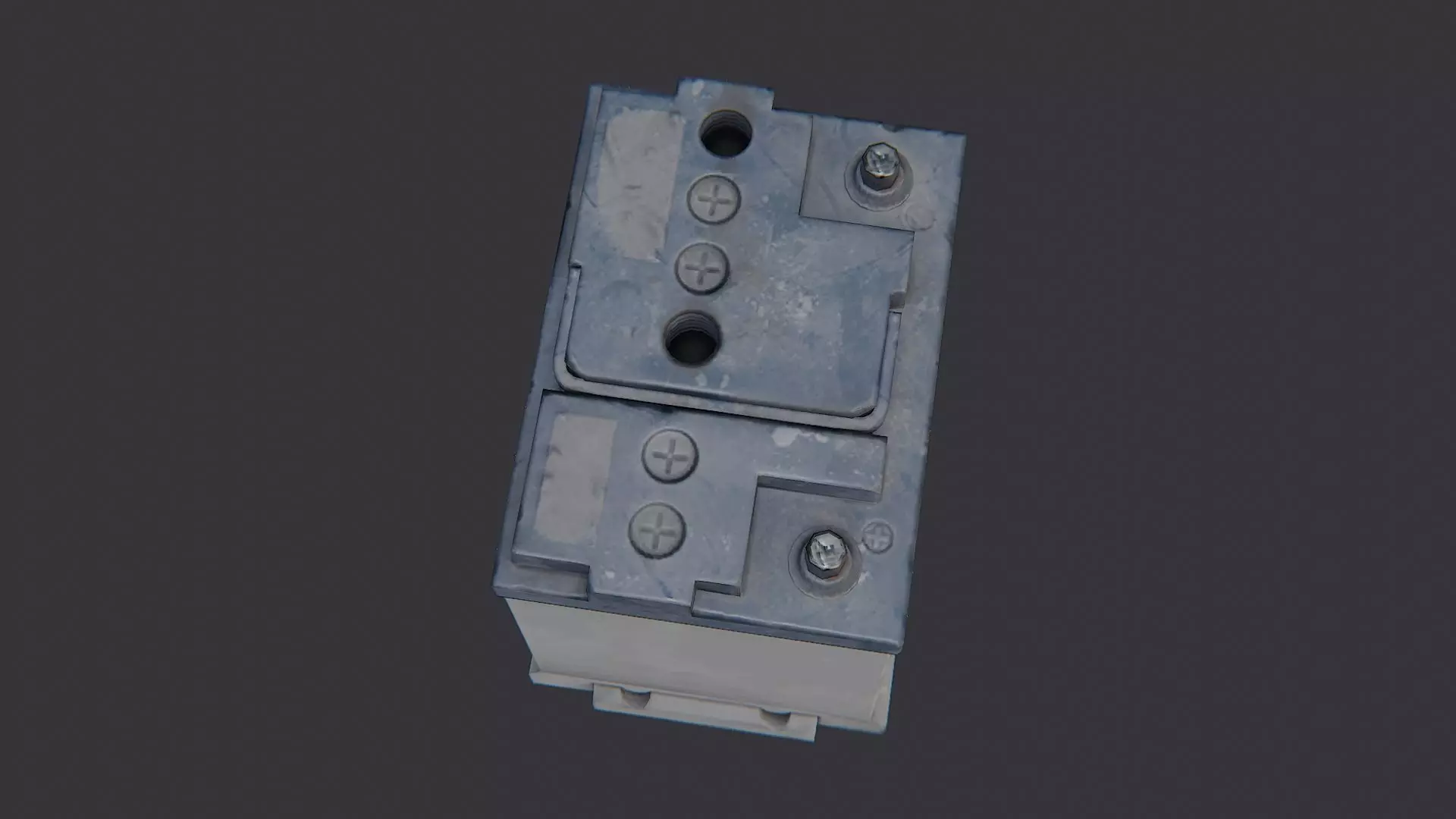 Automotive Car Battery Pack for Vehicles Low-poly 3D model_4