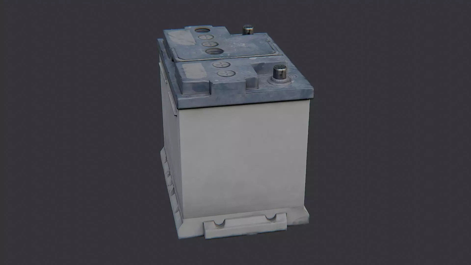 Automotive Car Battery Pack for Vehicles Low-poly 3D model_0