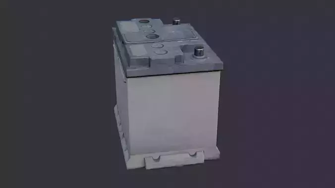 Automotive Car Battery Pack for Vehicles Low-poly 3D model
