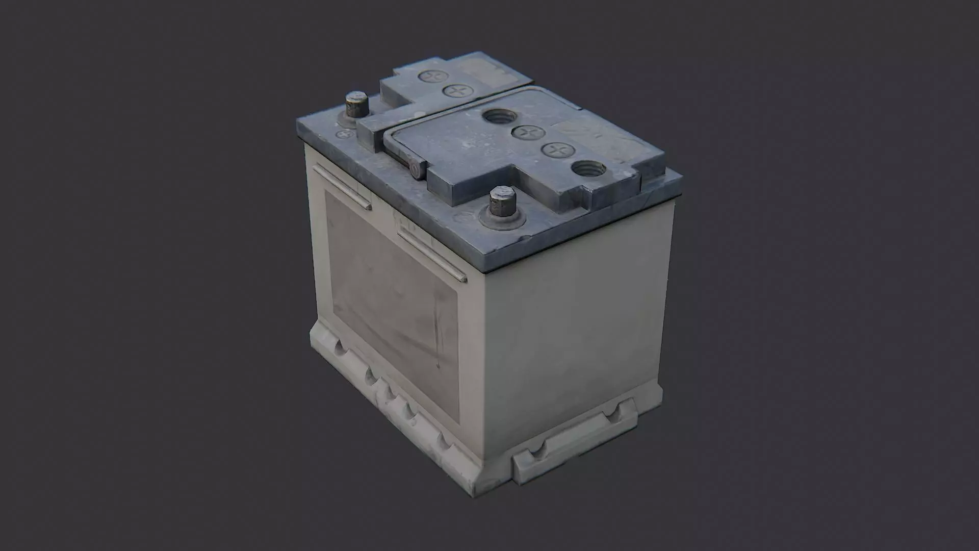 Automotive Car Battery Pack for Vehicles Low-poly 3D model_3