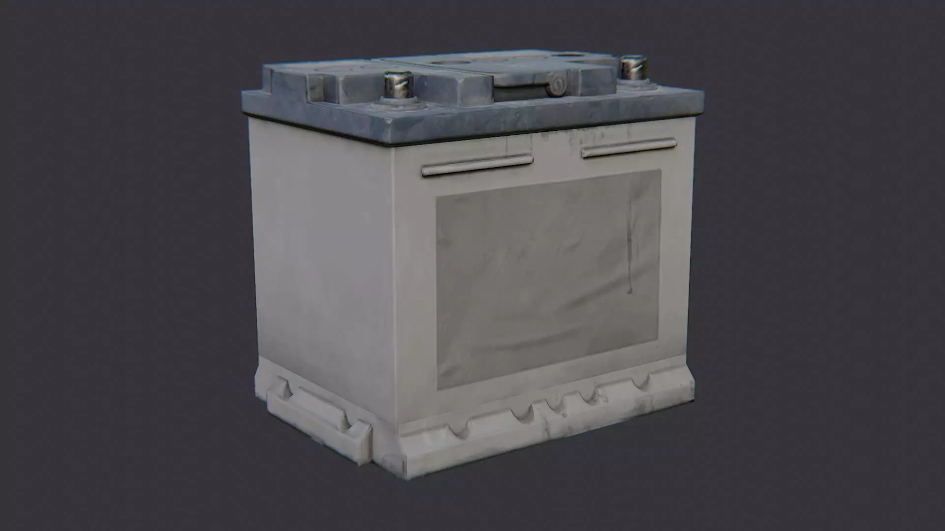 Automotive Car Battery Pack for Vehicles Low-poly 3D model_2