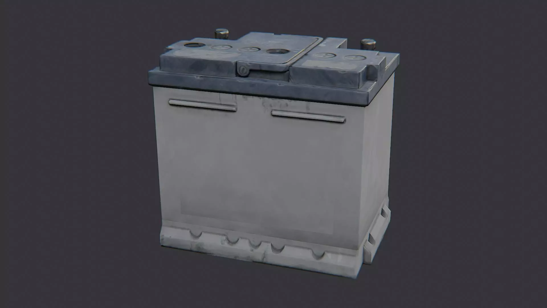 Automotive Car Battery Pack for Vehicles Low-poly 3D model_1
