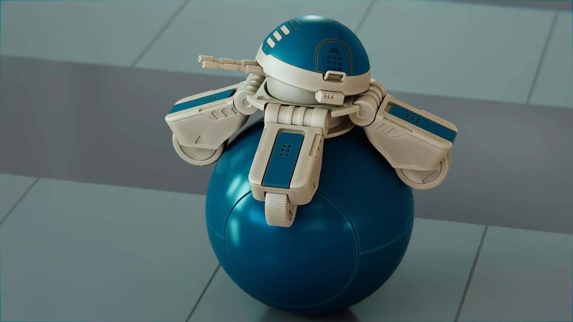 BALL ROBOT L-1 rigged 3D model_18