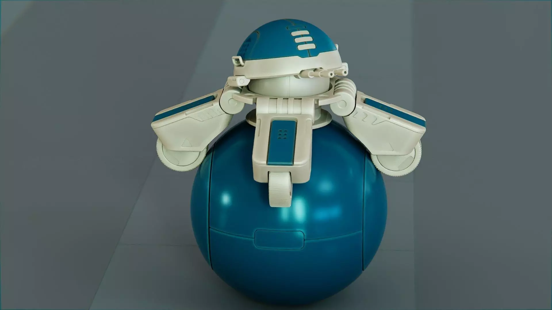 BALL ROBOT L-1 rigged 3D model_3