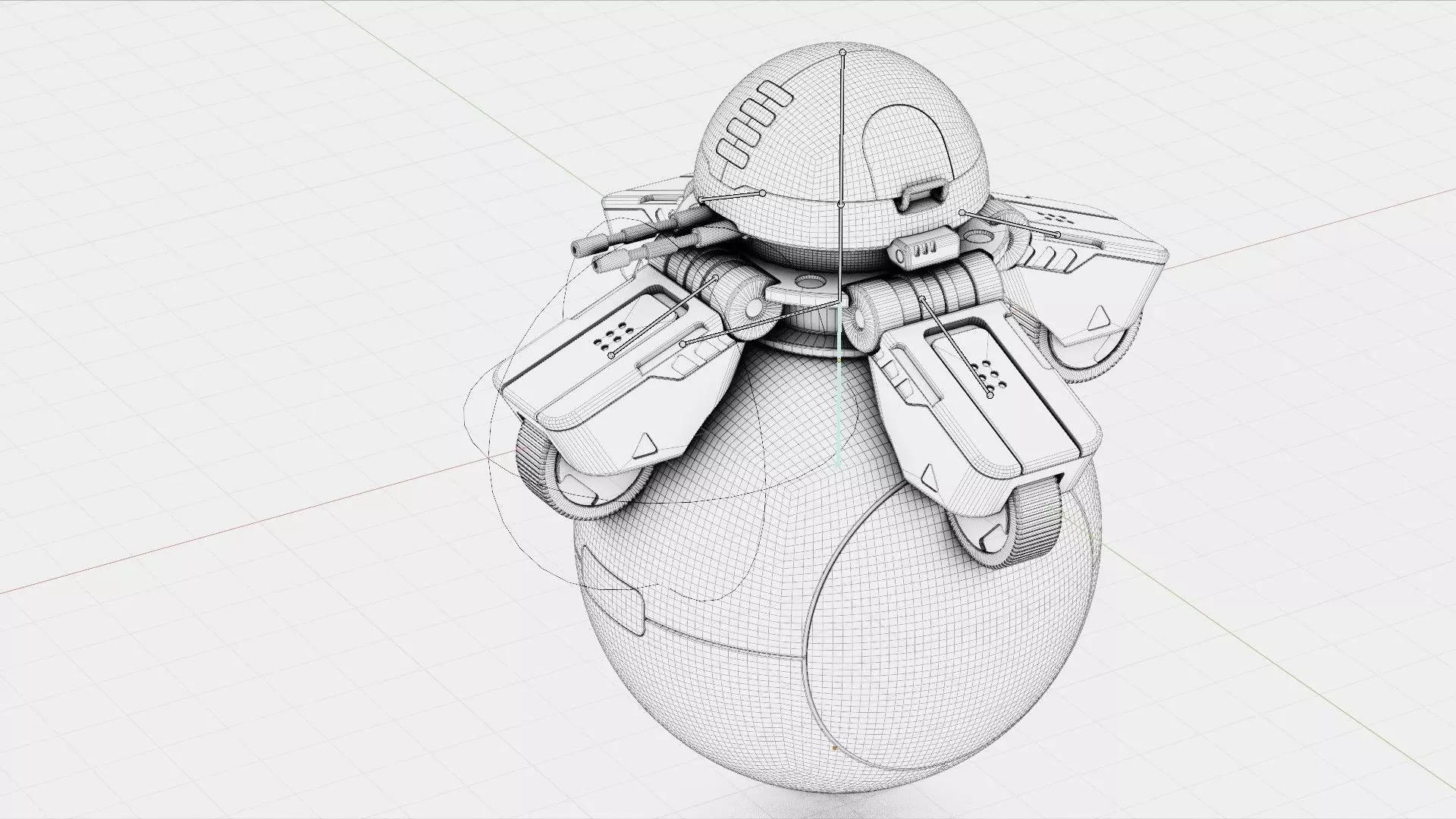 BALL ROBOT L-1 rigged 3D model_38