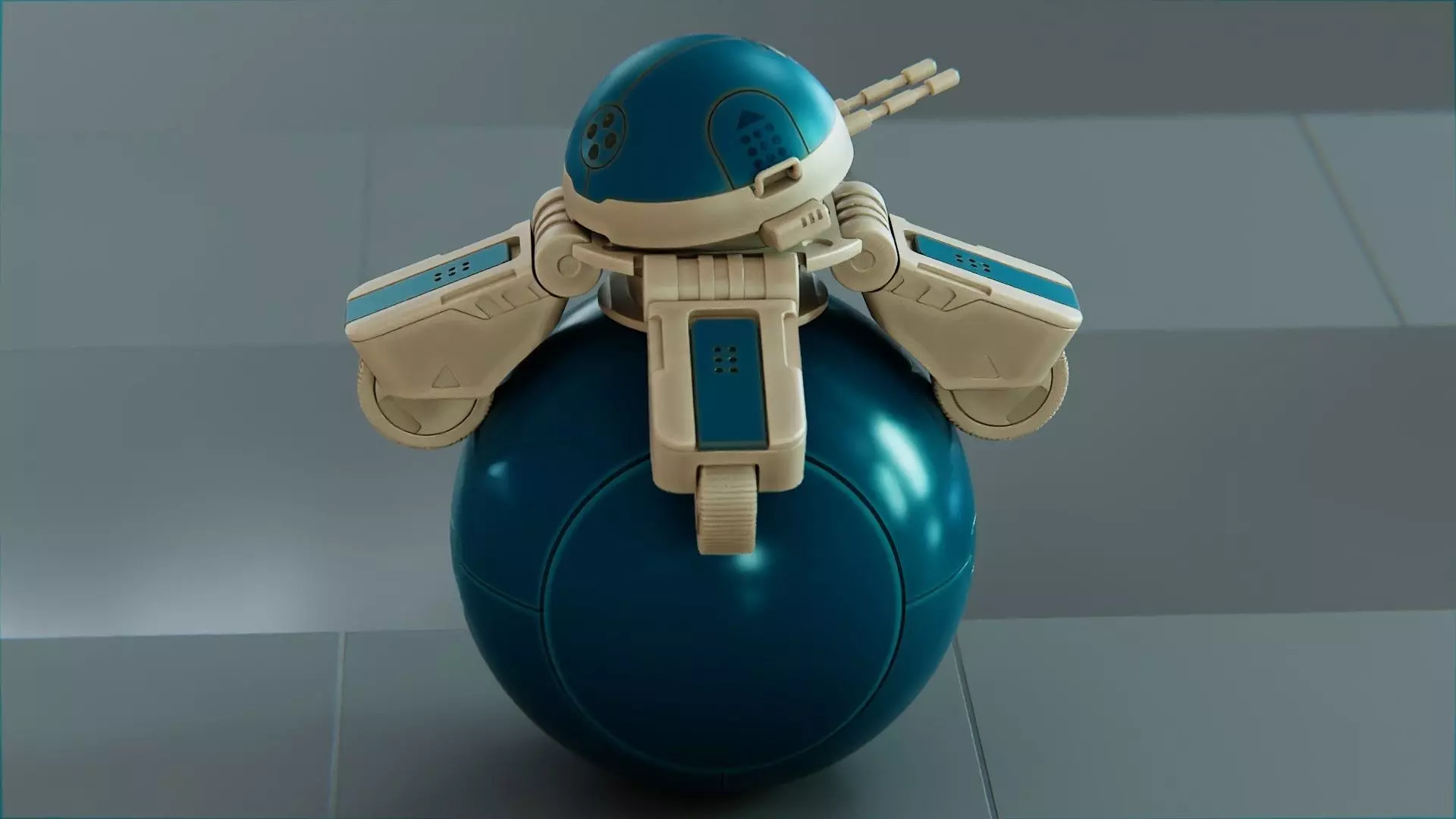 BALL ROBOT L-1 rigged 3D model_10