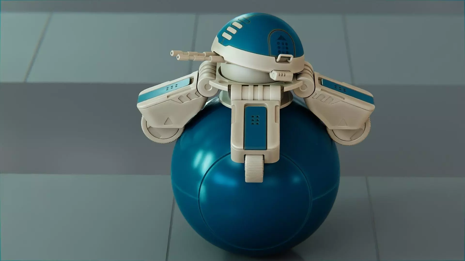 BALL ROBOT L-1 rigged 3D model_19