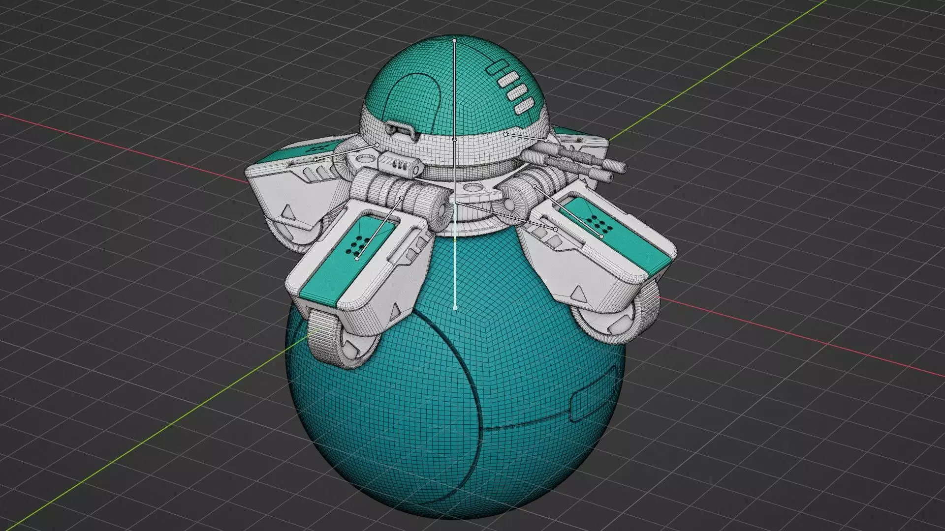 BALL ROBOT L-1 rigged 3D model_36