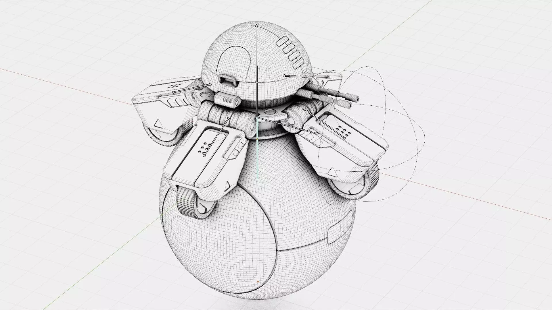 BALL ROBOT L-1 rigged 3D model_39