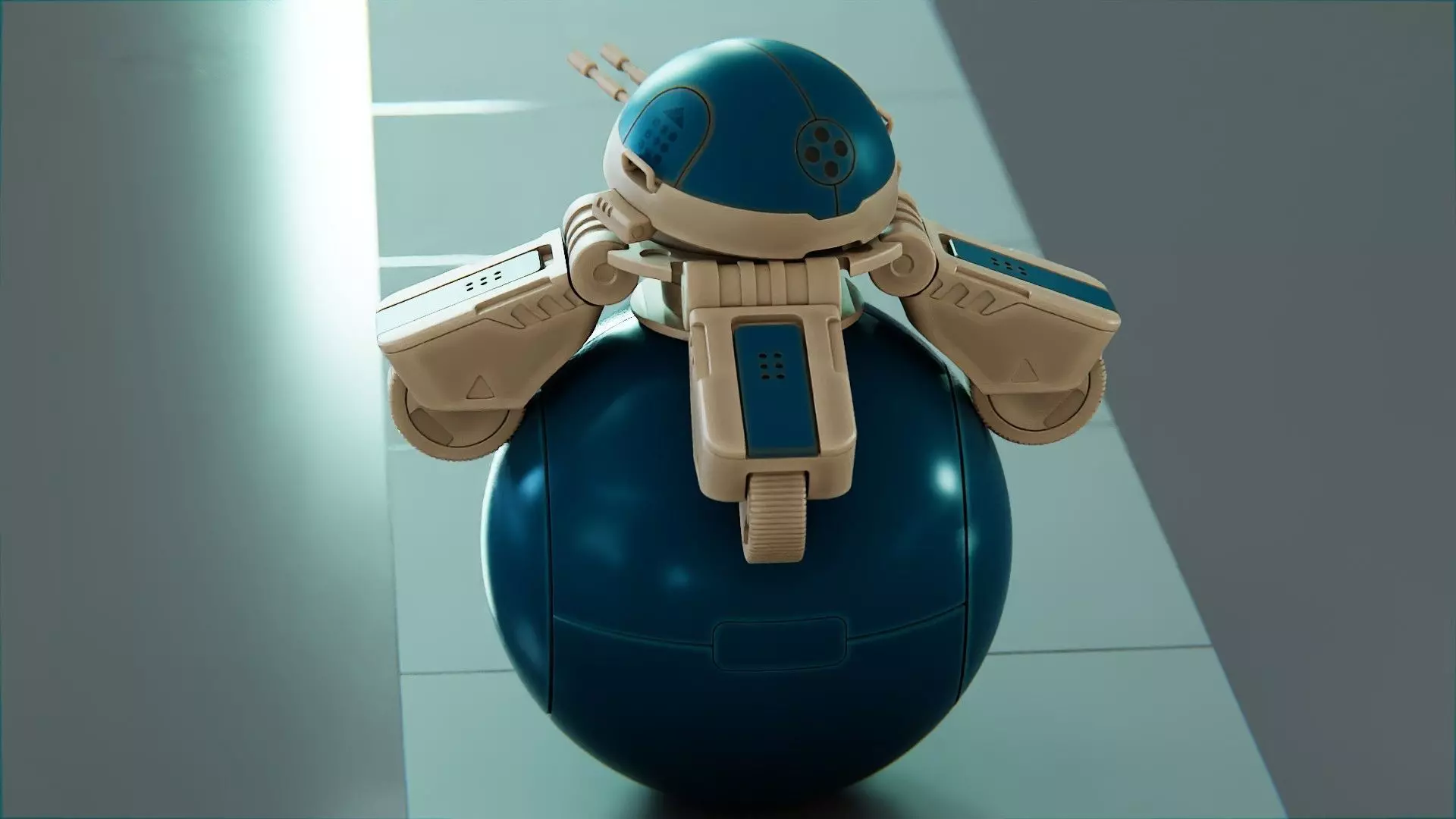 BALL ROBOT L-1 rigged 3D model_15