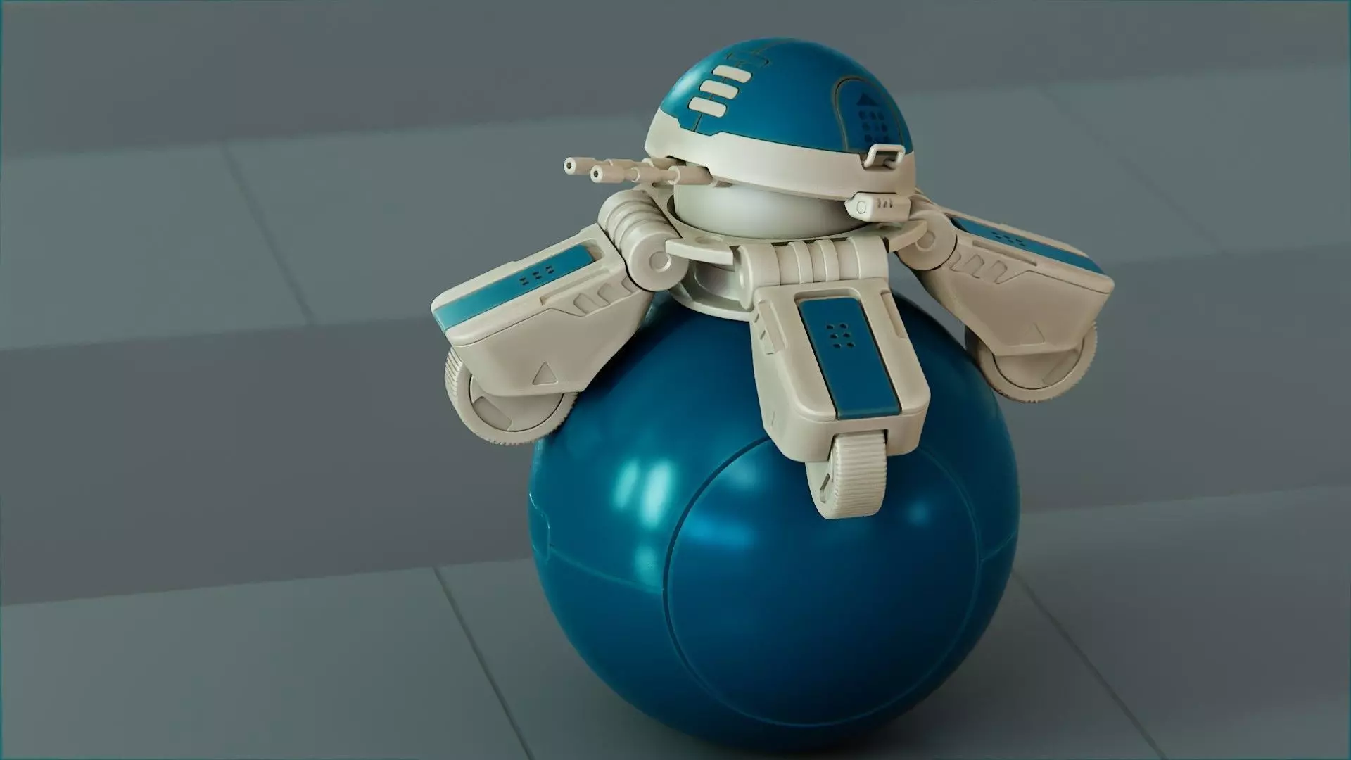 BALL ROBOT L-1 rigged 3D model_20