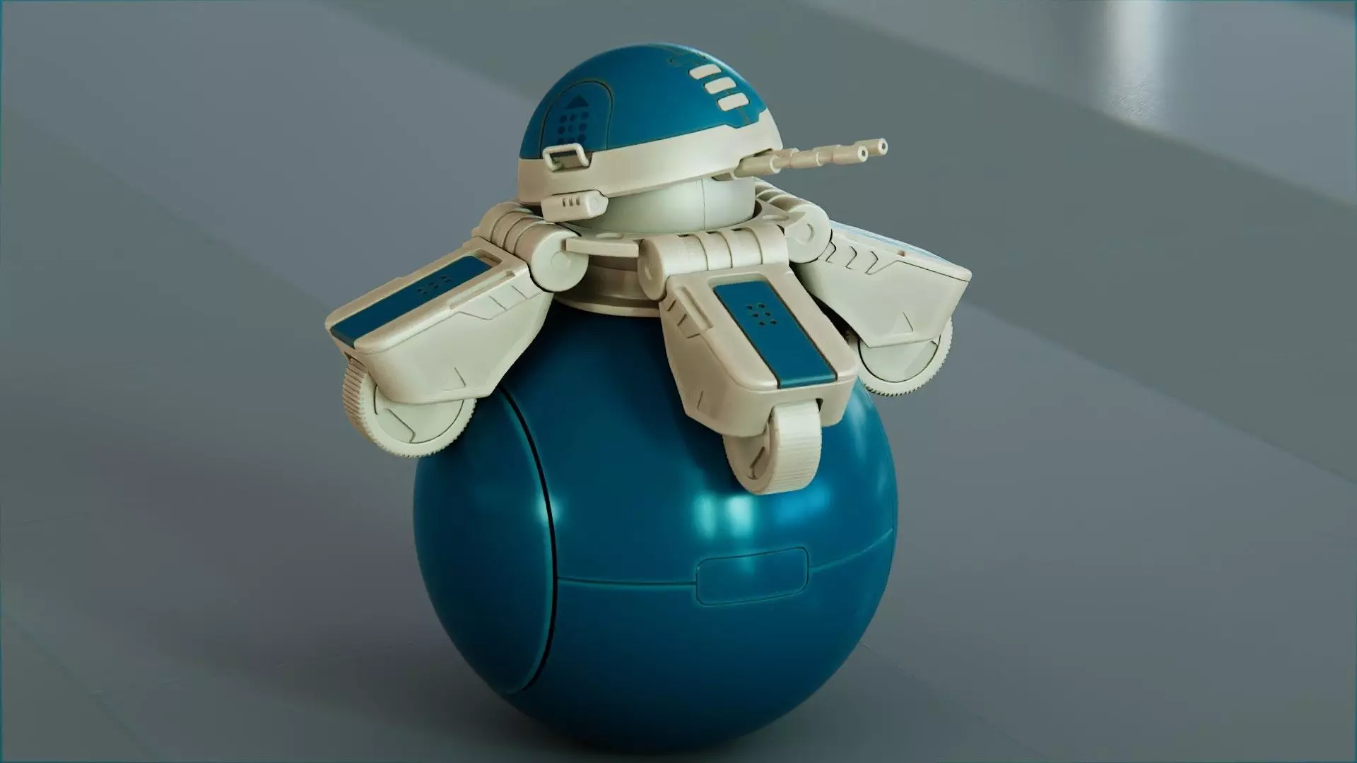 BALL ROBOT L-1 rigged 3D model_5