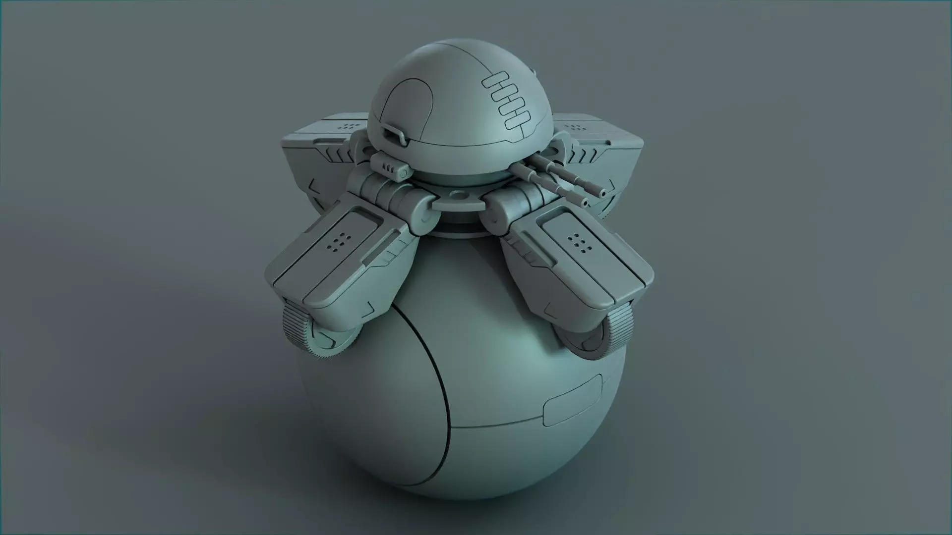 BALL ROBOT L-1 rigged 3D model_32