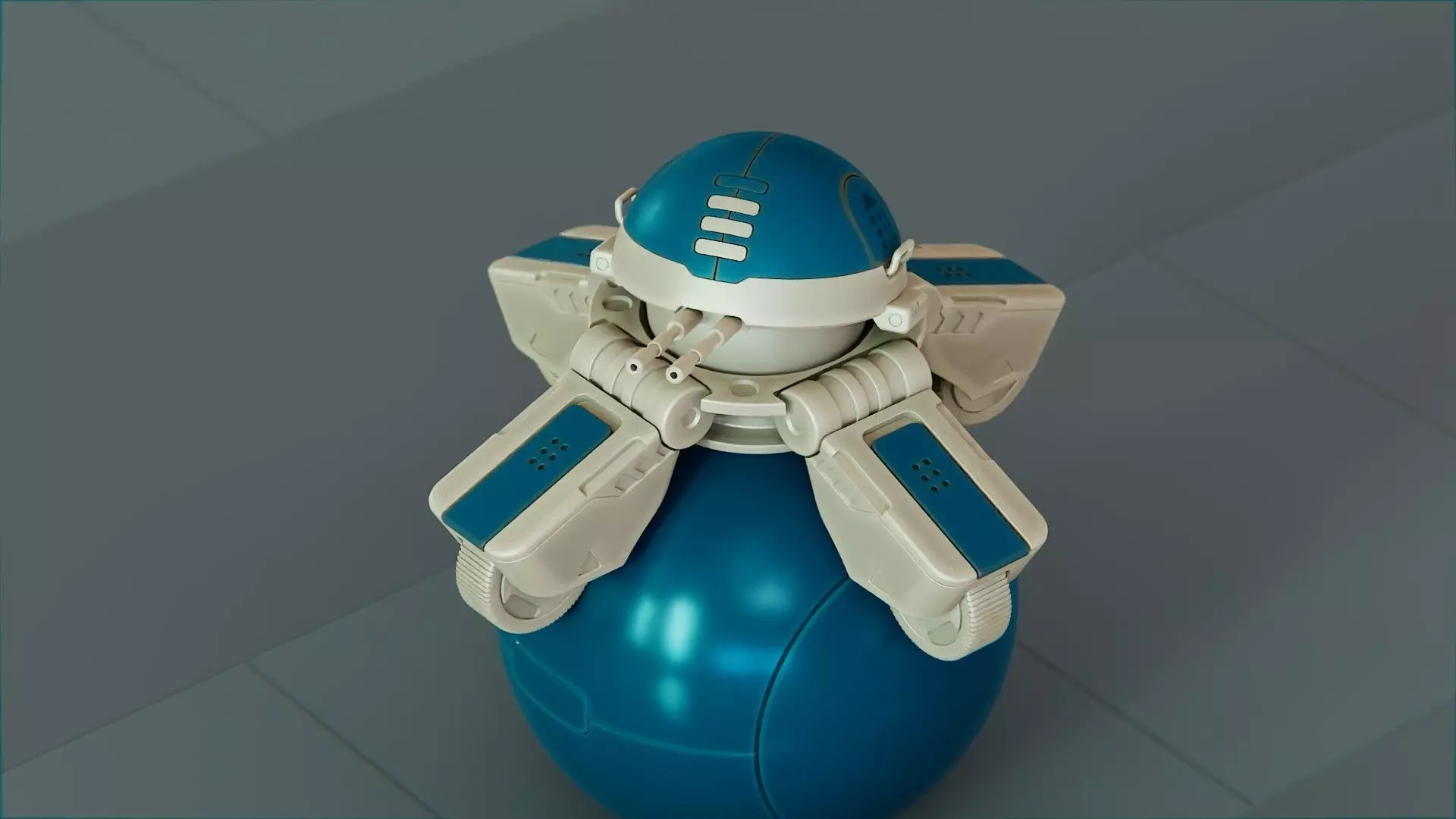 BALL ROBOT L-1 rigged 3D model_21