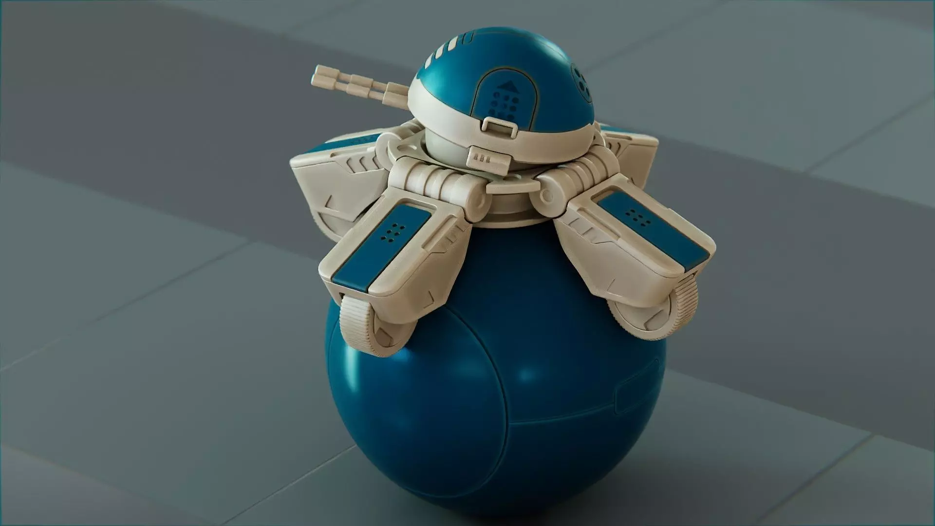 BALL ROBOT L-1 rigged 3D model_17