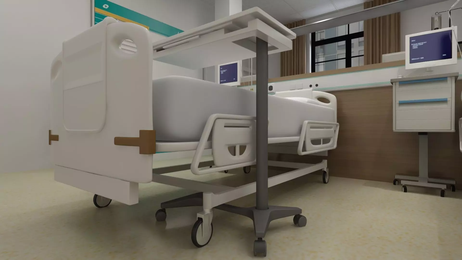 Full Wardroom for 6 Patients 3D model_12