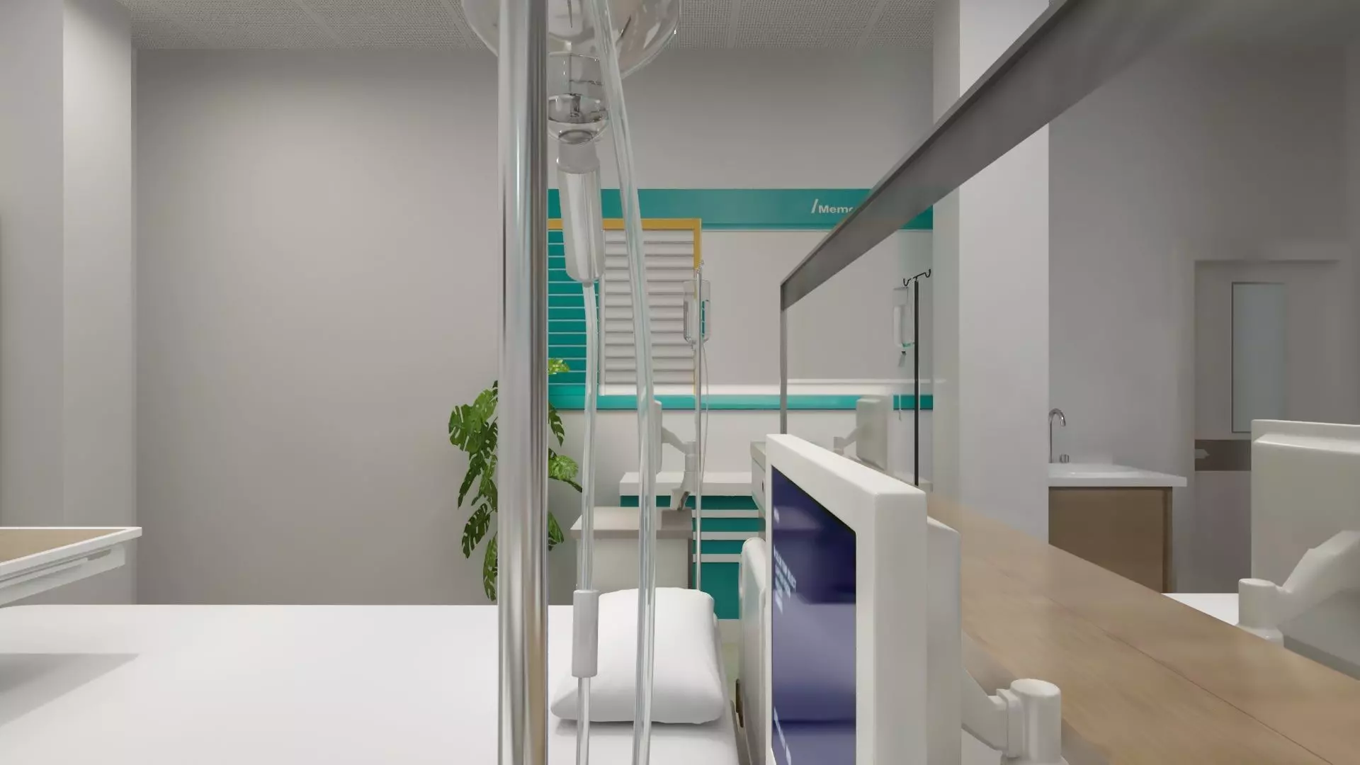 Full Wardroom for 6 Patients 3D model_8