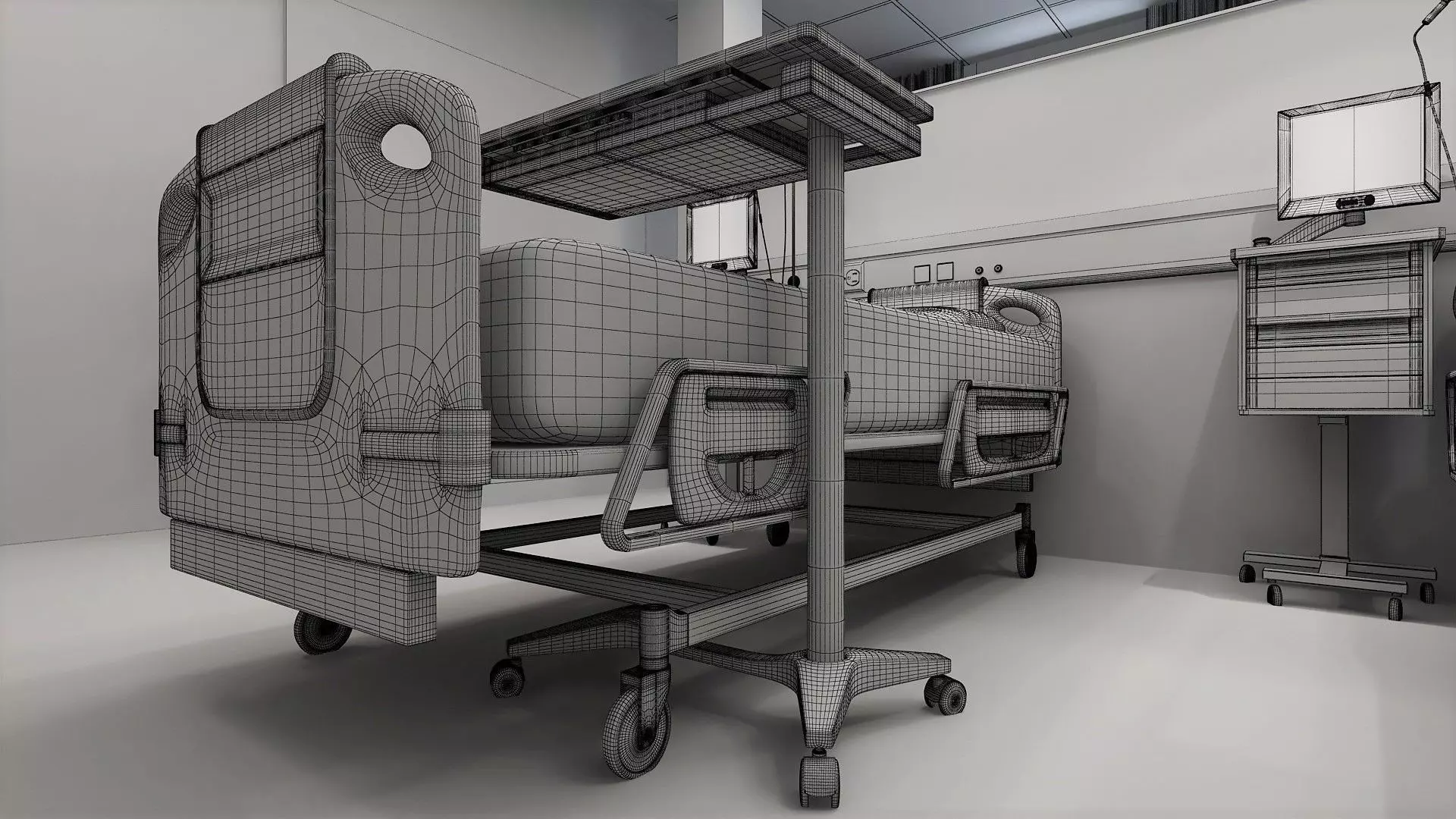 Full Wardroom for 6 Patients 3D model_13