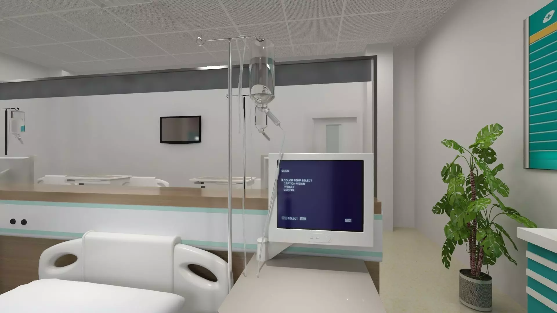 Full Wardroom for 6 Patients 3D model_6