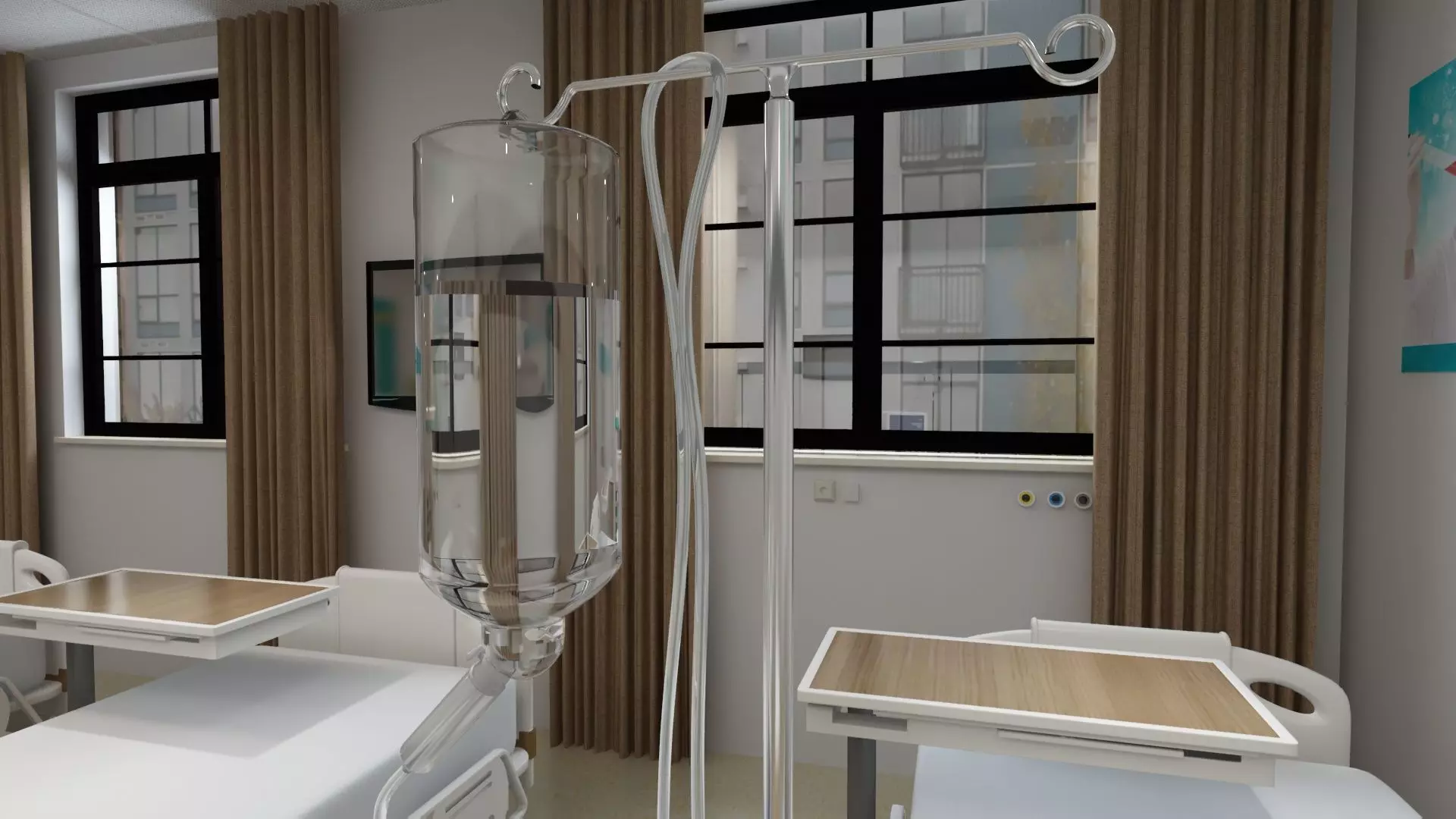 Full Wardroom for 6 Patients 3D model_14