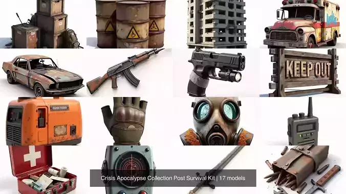 Crisis Apocalypse Collection Post Survival Kit 